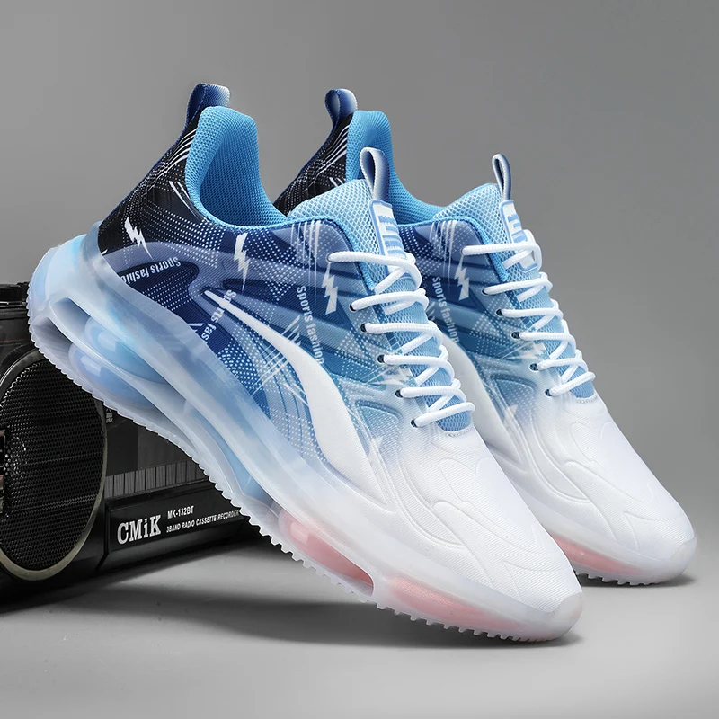 chaussures de basket ball à la mode pour hommes, avec coussin d'air, confortables et antidérapantes, respirantes et absorbant les chocs, adaptées aux activités de plein air pour hommes chaussures de basket ball à la mode pour hommes, avec coussin d'air, confortables et antidérapantes, respirantes et absorbant les chocs, adaptées aux activités de plein air pour hommes