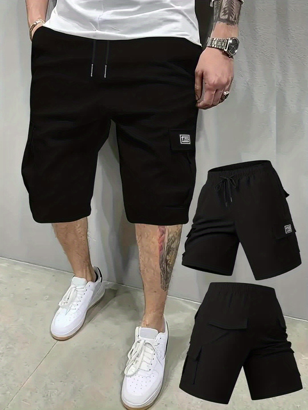 nouveau short de travail cargo transfrontalier pour homme avec plusieurs poches, short de randonnée décontracté et à la mode pour l'extérieur pour homme nouveau short de travail cargo transfrontalier pour homme avec plusieurs poches, short de randonnée décontracté et à la mode pour l'extérieur pour homme