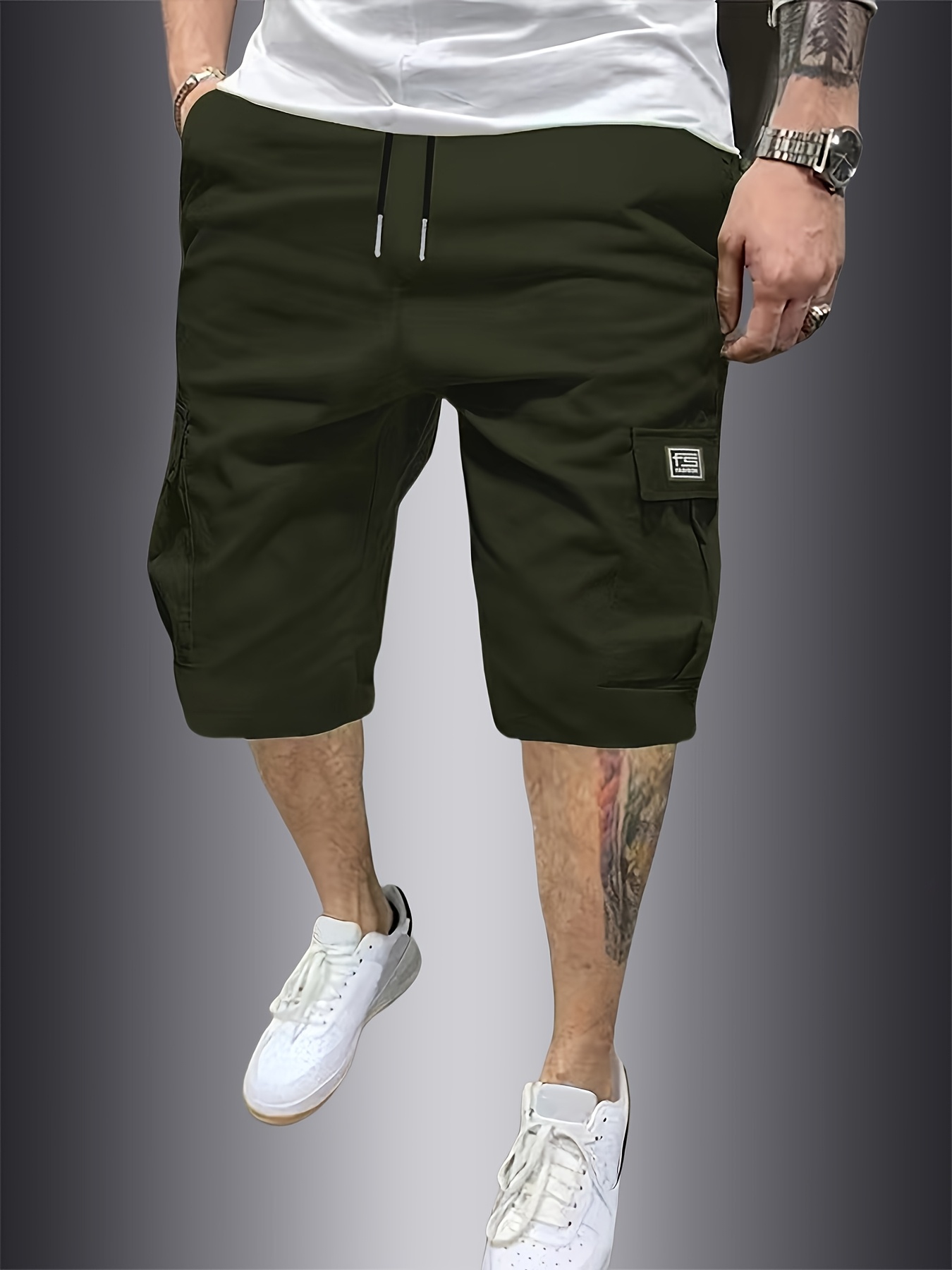 nouveau short de travail cargo transfrontalier pour homme avec plusieurs poches, short de randonnée décontracté et à la mode pour l'extérieur pour homme nouveau short de travail cargo transfrontalier pour homme avec plusieurs poches, short de randonnée décontracté et à la mode pour l'extérieur pour homme