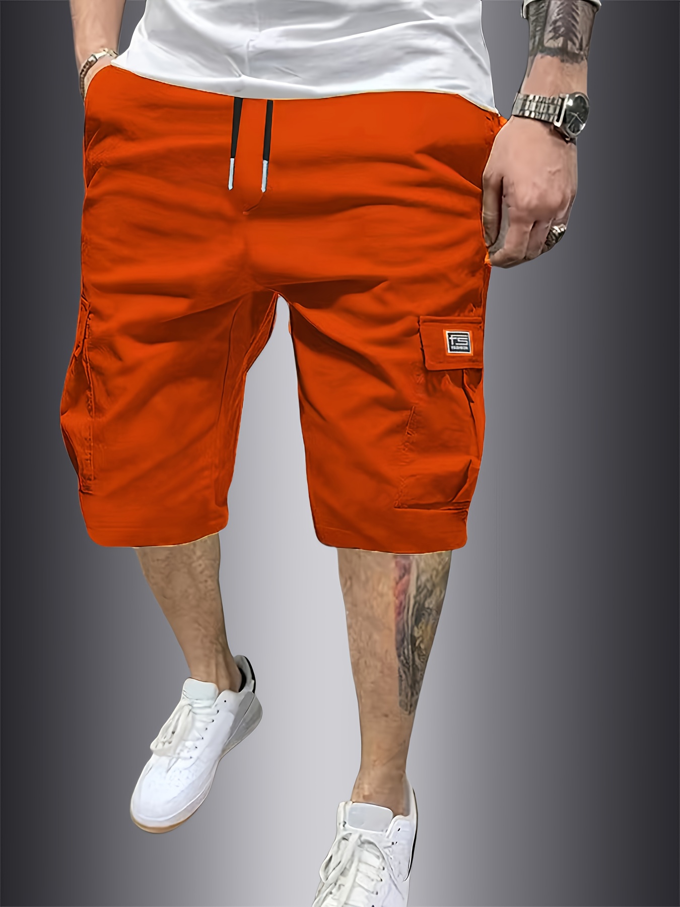 nouveau short de travail cargo transfrontalier pour homme avec plusieurs poches, short de randonnée décontracté et à la mode pour l'extérieur pour homme nouveau short de travail cargo transfrontalier pour homme avec plusieurs poches, short de randonnée décontracté et à la mode pour l'extérieur pour homme