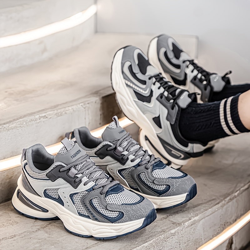 chaussures de course homme légères et résistantes à la route baskets basses respirantes avec soutien cussonné, semelle antidérapante & support de voûte plantaire, idéales pour entraînement, randonnée ou tenue décontractée dessus en pu/tissu & semelle intérieure eva (gris/noir) chaussures de course homme légères et résistantes à la route baskets basses respirantes avec soutien cussonné, semelle antidérapante & support de voûte plantaire, idéales pour entraînement, randonnée ou tenue décontractée dessus en pu/tissu & semelle intérieure eva (gris/noir)
