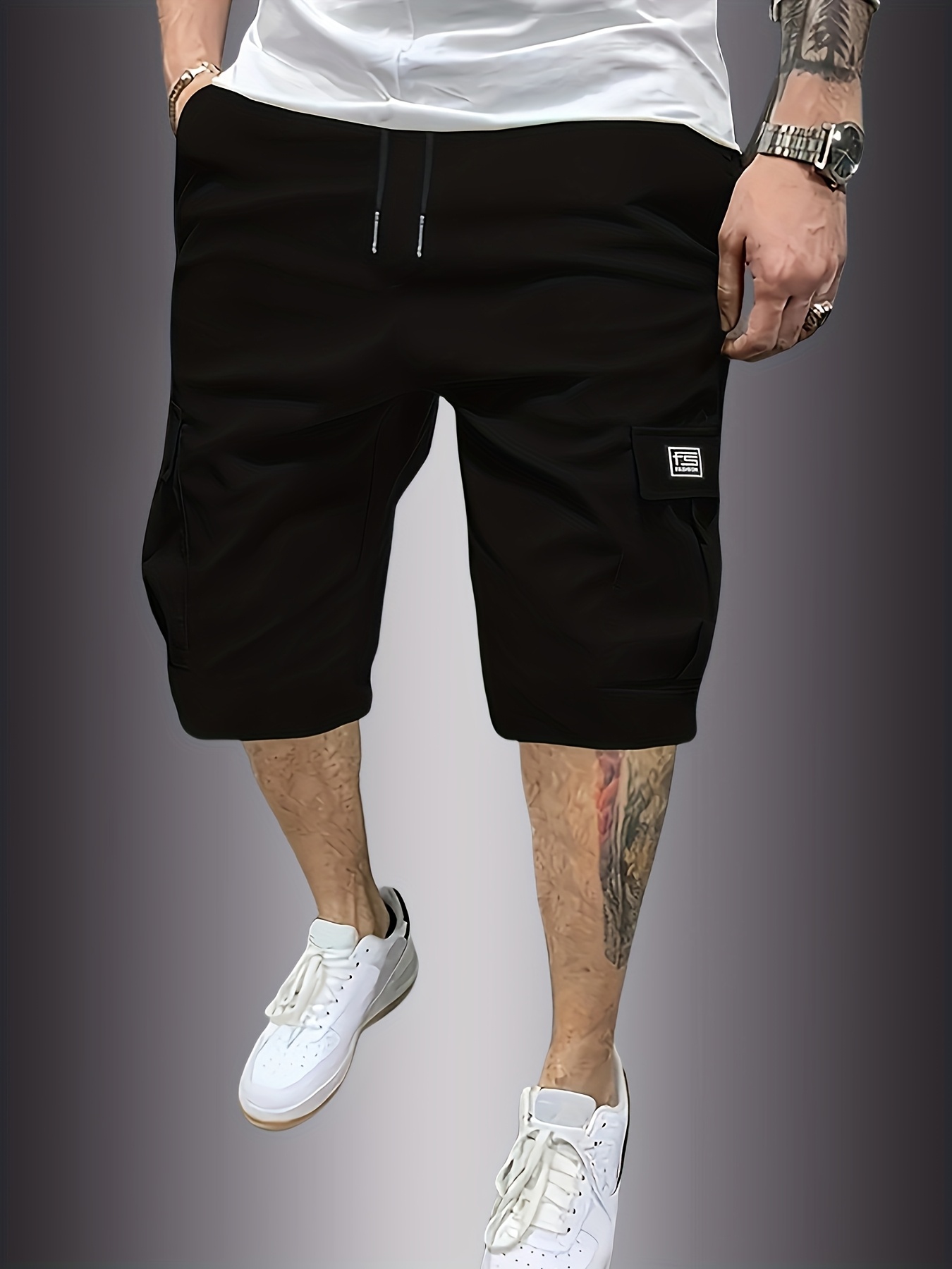 nouveau short de travail cargo transfrontalier pour homme avec plusieurs poches, short de randonnée décontracté et à la mode pour l'extérieur pour homme nouveau short de travail cargo transfrontalier pour homme avec plusieurs poches, short de randonnée décontracté et à la mode pour l'extérieur pour homme