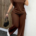 Ensemble Femme Décontracté — T-shirt & Pantalon Fluide
