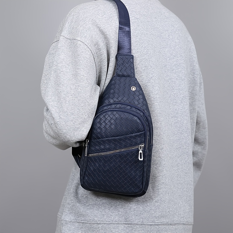 sac de poitrine pour homme, sac bandoulière en pu pour homme, sac à bandoulière décontracté multi compartiments, sac à dos léger pour les trajets quotidiens sac de poitrine pour homme, sac bandoulière en pu pour homme, sac à bandoulière décontracté multi compartiments, sac à dos léger pour les trajets quotidiens