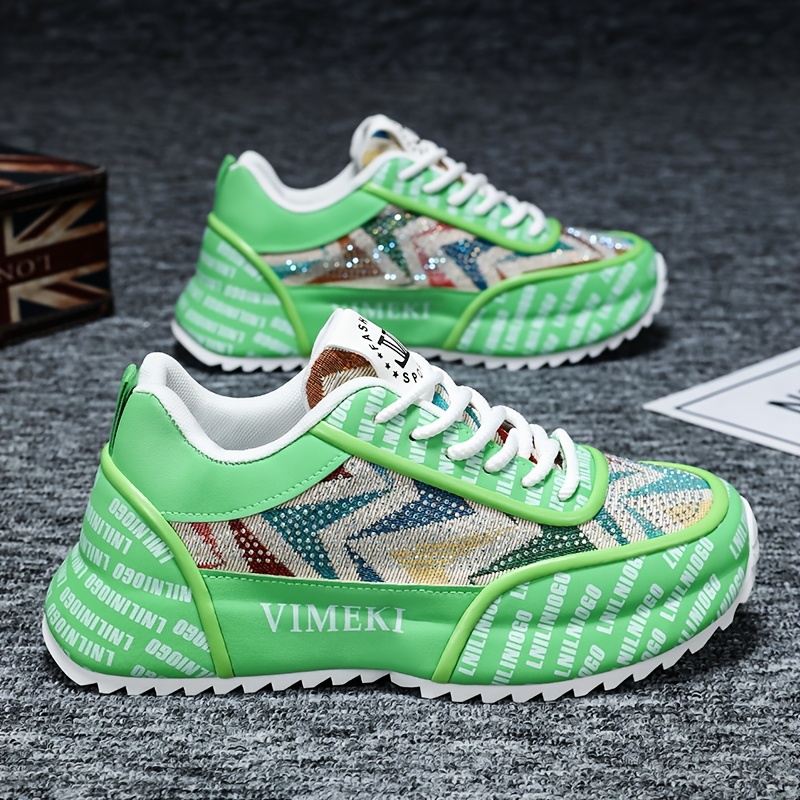 1 paire de baskets à la mode pour hommes chaussures basses décontractées à lacets avec dessus en faux, intérieur en tissu et semelle en caoutchouc 1 paire de baskets à la mode pour hommes chaussures basses décontractées à lacets avec dessus en faux, intérieur en tissu et semelle en caoutchouc