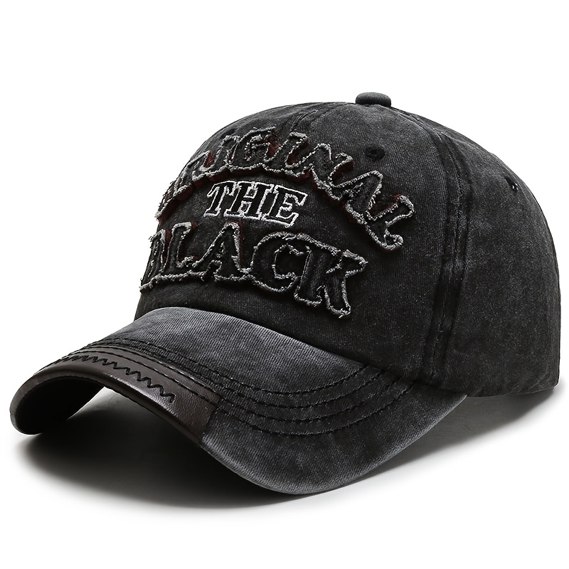 casquette de baseball unisexe, casquette à lettres « the black », casquette à visière de style sombre, casquette à bord incurvé polyvalente pour sports de plein air, rassemblements et fêtes, taille réglable, fait un excellent cadeau casquette de baseball unisexe, casquette à lettres « the black », casquette à visière de style sombre, casquette à bord incurvé polyvalente pour sports de plein air, rassemblements et fêtes, taille réglable, fait un excellent cadeau