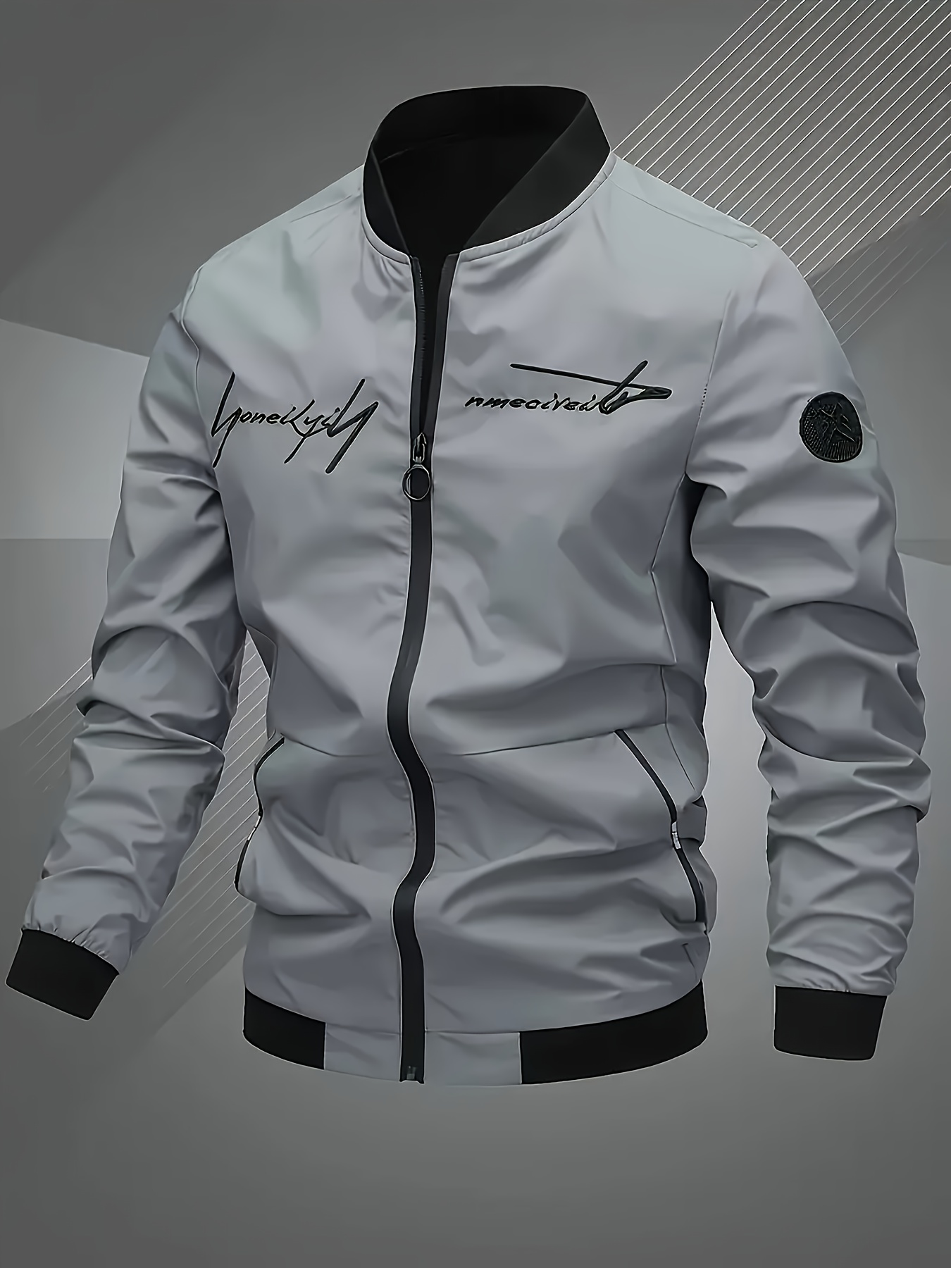 ensemble décontracté pour homme avec veste et pantalon de survêtement, tenue deux pièces ensemble décontracté pour homme avec veste et pantalon de survêtement, tenue deux pièces