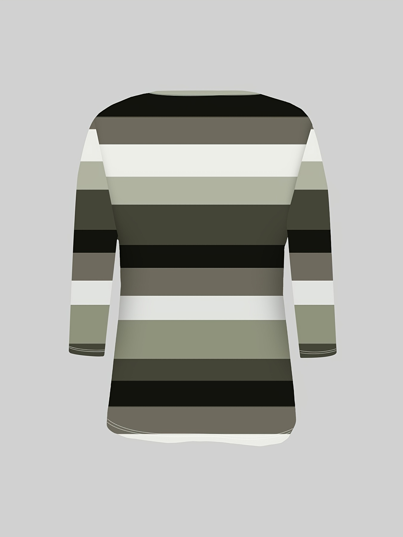 nouvelle arrivée printemps/Été mode femme, style décontracté, t shirt de base ample à rayures, col en v, manches trois quarts, boutonné, haut polyvalent pour les trajets quotidiens et les rendez vous, tendance streetwear pour sortie quotidienne, lavable en machine convient pour un usage quotidien nouvelle arrivée printemps/Été mode femme, style décontracté, t shirt de base ample à rayures, col en v, manches trois quarts, boutonné, haut polyvalent pour les trajets quotidiens et les rendez vous, tendance streetwear pour sortie quotidienne, lavable en machine convient pour un usage quotidien