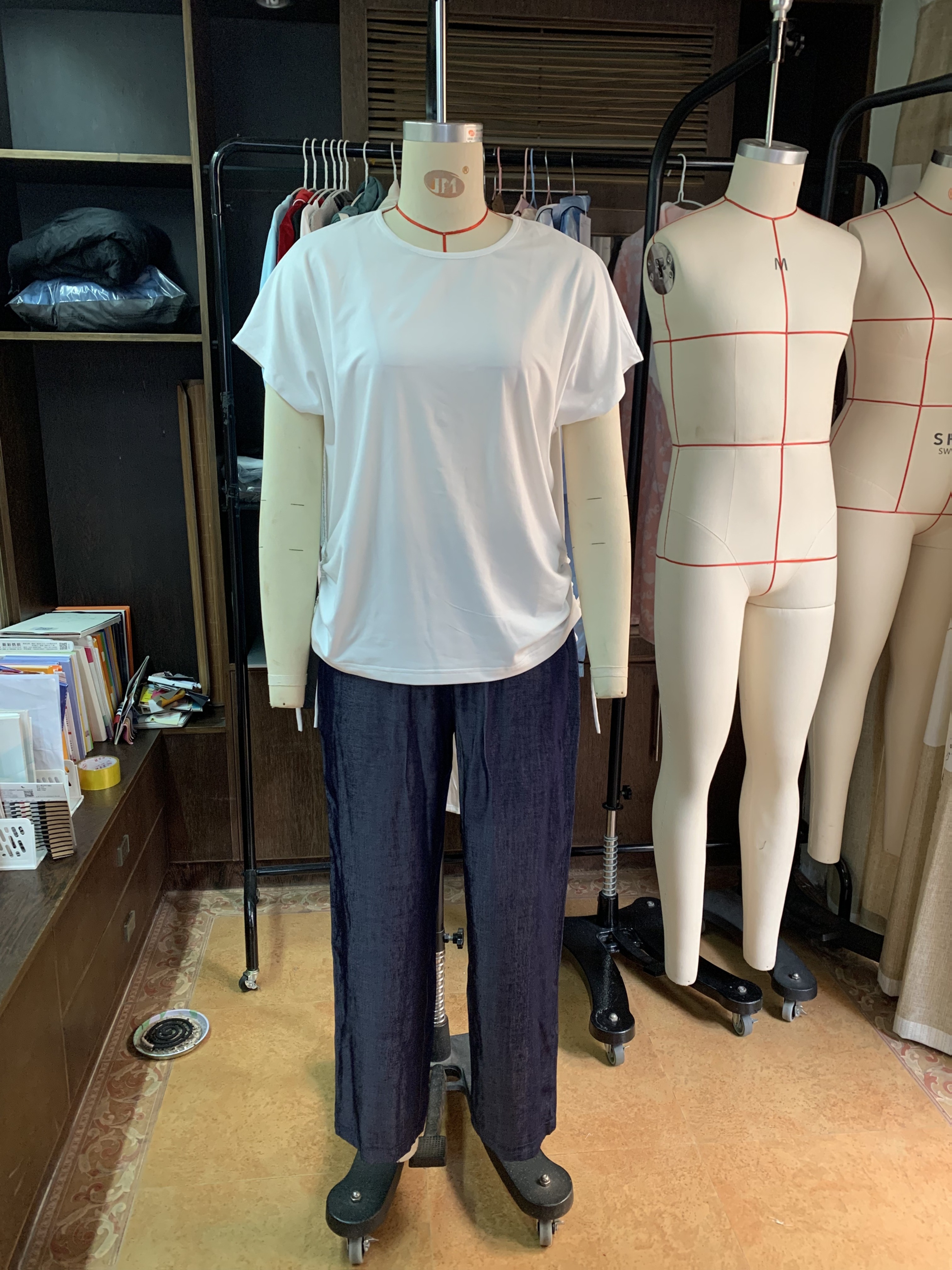 ensemble décontracté printemps été à manches courtes et pantalon long uni, confortable, idéal pour les sorties ensemble décontracté printemps été à manches courtes et pantalon long uni, confortable, idéal pour les sorties