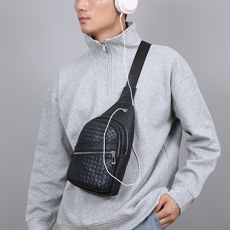 sac de poitrine pour homme, sac bandoulière en pu pour homme, sac à bandoulière décontracté multi compartiments, sac à dos léger pour les trajets quotidiens sac de poitrine pour homme, sac bandoulière en pu pour homme, sac à bandoulière décontracté multi compartiments, sac à dos léger pour les trajets quotidiens