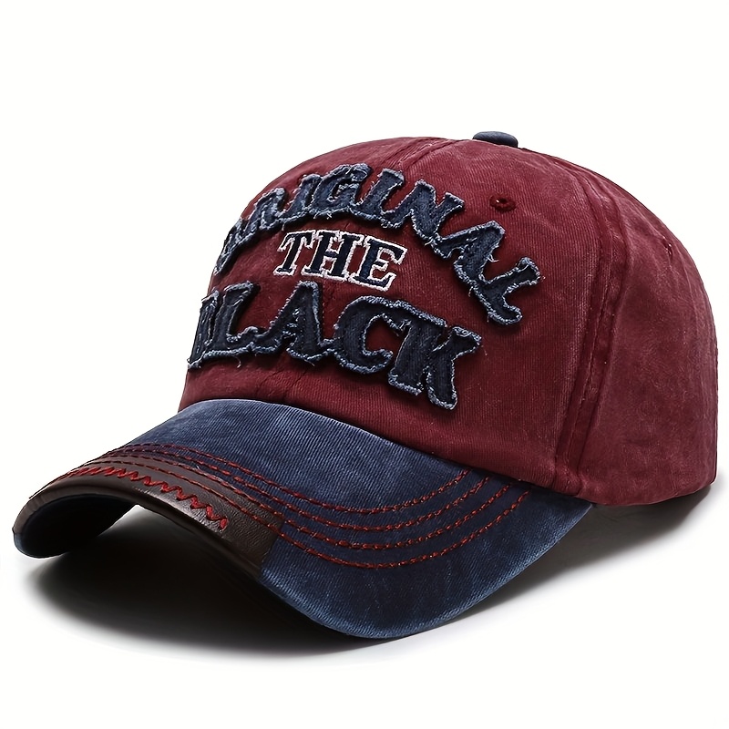 casquette de baseball unisexe, casquette à lettres « the black », casquette à visière de style sombre, casquette à bord incurvé polyvalente pour sports de plein air, rassemblements et fêtes, taille réglable, fait un excellent cadeau casquette de baseball unisexe, casquette à lettres « the black », casquette à visière de style sombre, casquette à bord incurvé polyvalente pour sports de plein air, rassemblements et fêtes, taille réglable, fait un excellent cadeau