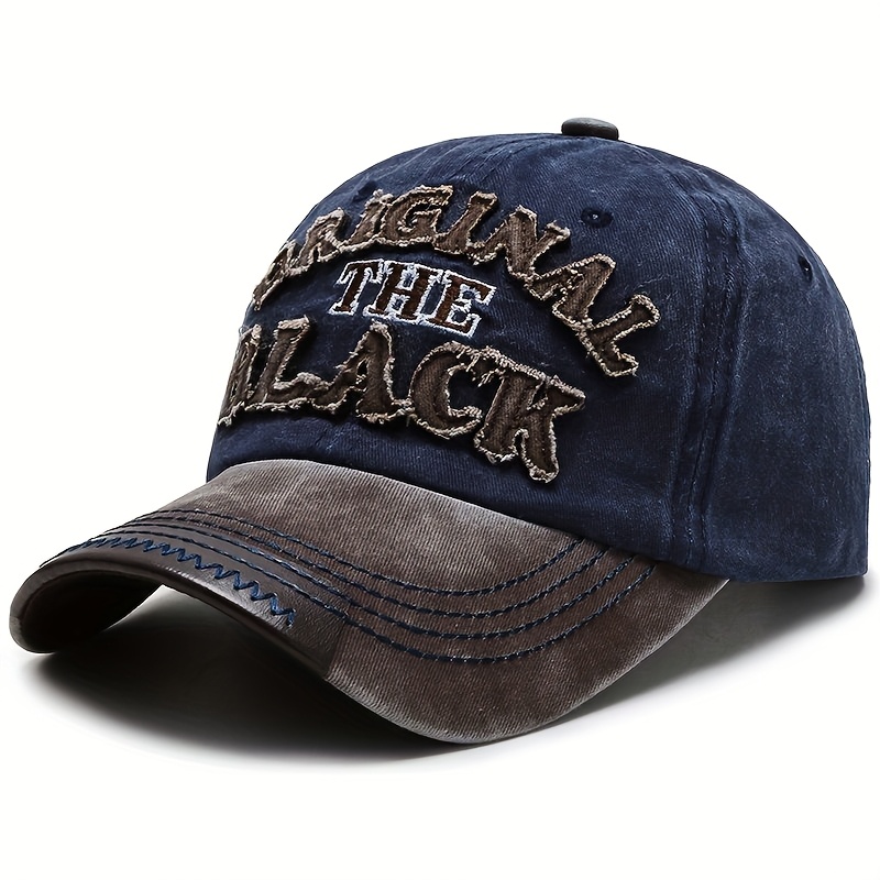 casquette de baseball unisexe, casquette à lettres « the black », casquette à visière de style sombre, casquette à bord incurvé polyvalente pour sports de plein air, rassemblements et fêtes, taille réglable, fait un excellent cadeau casquette de baseball unisexe, casquette à lettres « the black », casquette à visière de style sombre, casquette à bord incurvé polyvalente pour sports de plein air, rassemblements et fêtes, taille réglable, fait un excellent cadeau