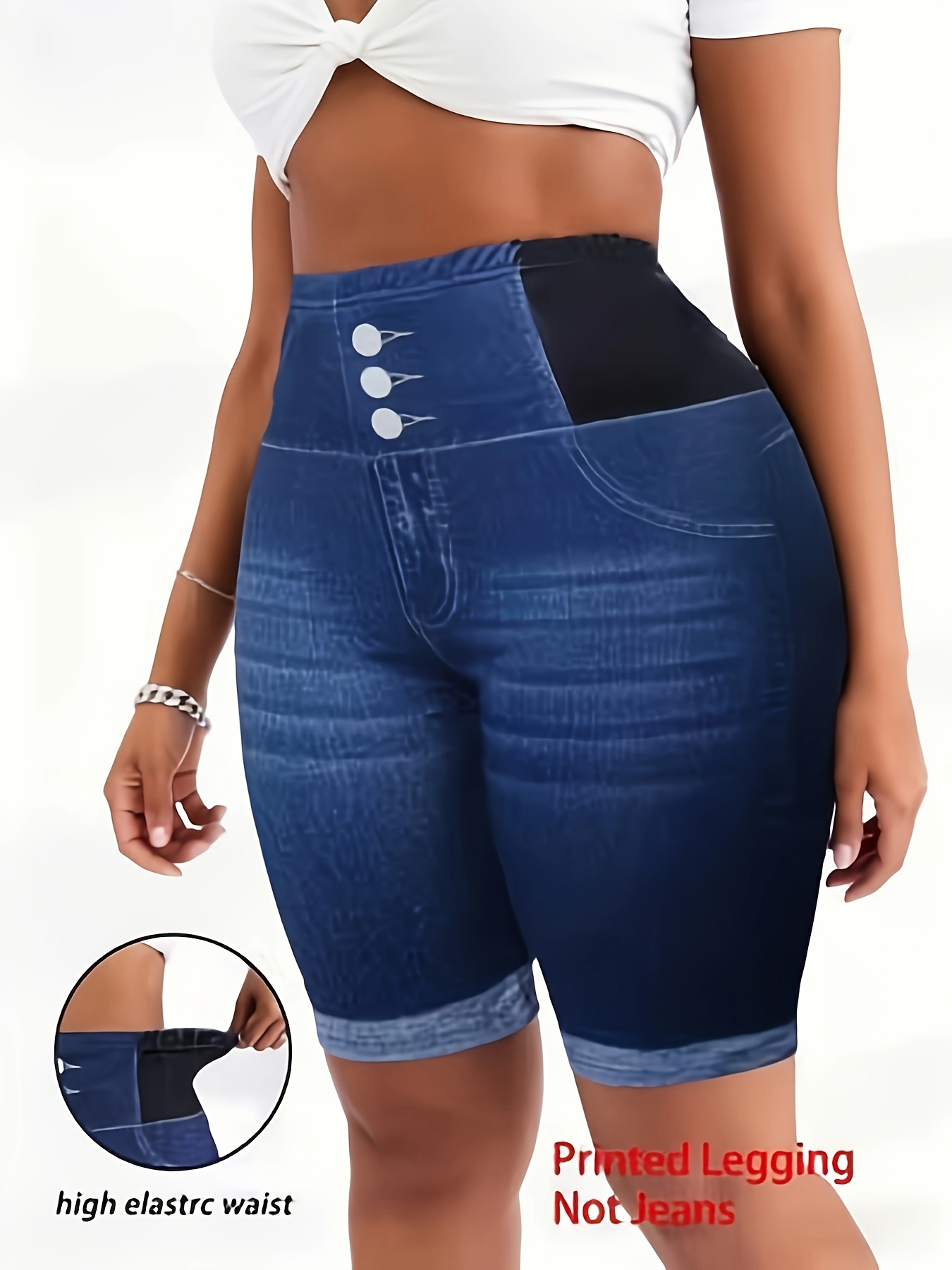 grandes tailles, shorts imprimés taille haute pour femmes ; leggings Élastiques ; shorts décontractés d'Été ; vêtements confortables pour femmes grandes tailles, shorts imprimés taille haute pour femmes ; leggings Élastiques ; shorts décontractés d'Été ; vêtements confortables pour femmes