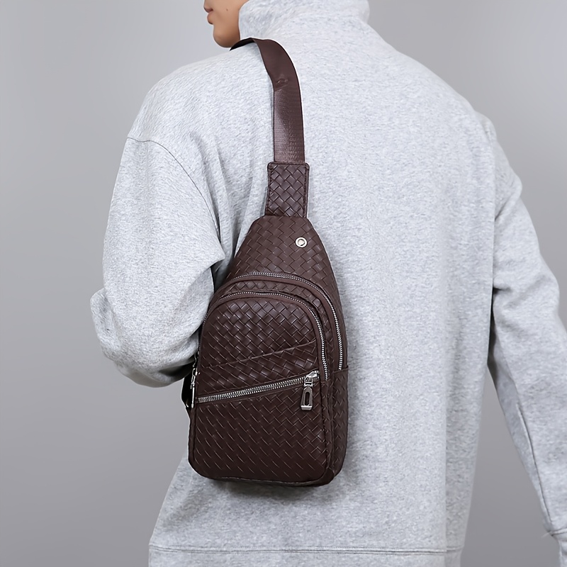 sac de poitrine pour homme, sac bandoulière en pu pour homme, sac à bandoulière décontracté multi compartiments, sac à dos léger pour les trajets quotidiens sac de poitrine pour homme, sac bandoulière en pu pour homme, sac à bandoulière décontracté multi compartiments, sac à dos léger pour les trajets quotidiens