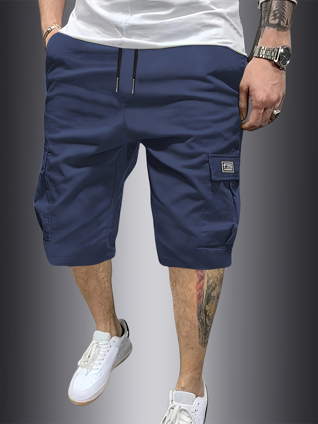 nouveau short de travail cargo transfrontalier pour homme avec plusieurs poches, short de randonnée décontracté et à la mode pour l'extérieur pour homme nouveau short de travail cargo transfrontalier pour homme avec plusieurs poches, short de randonnée décontracté et à la mode pour l'extérieur pour homme