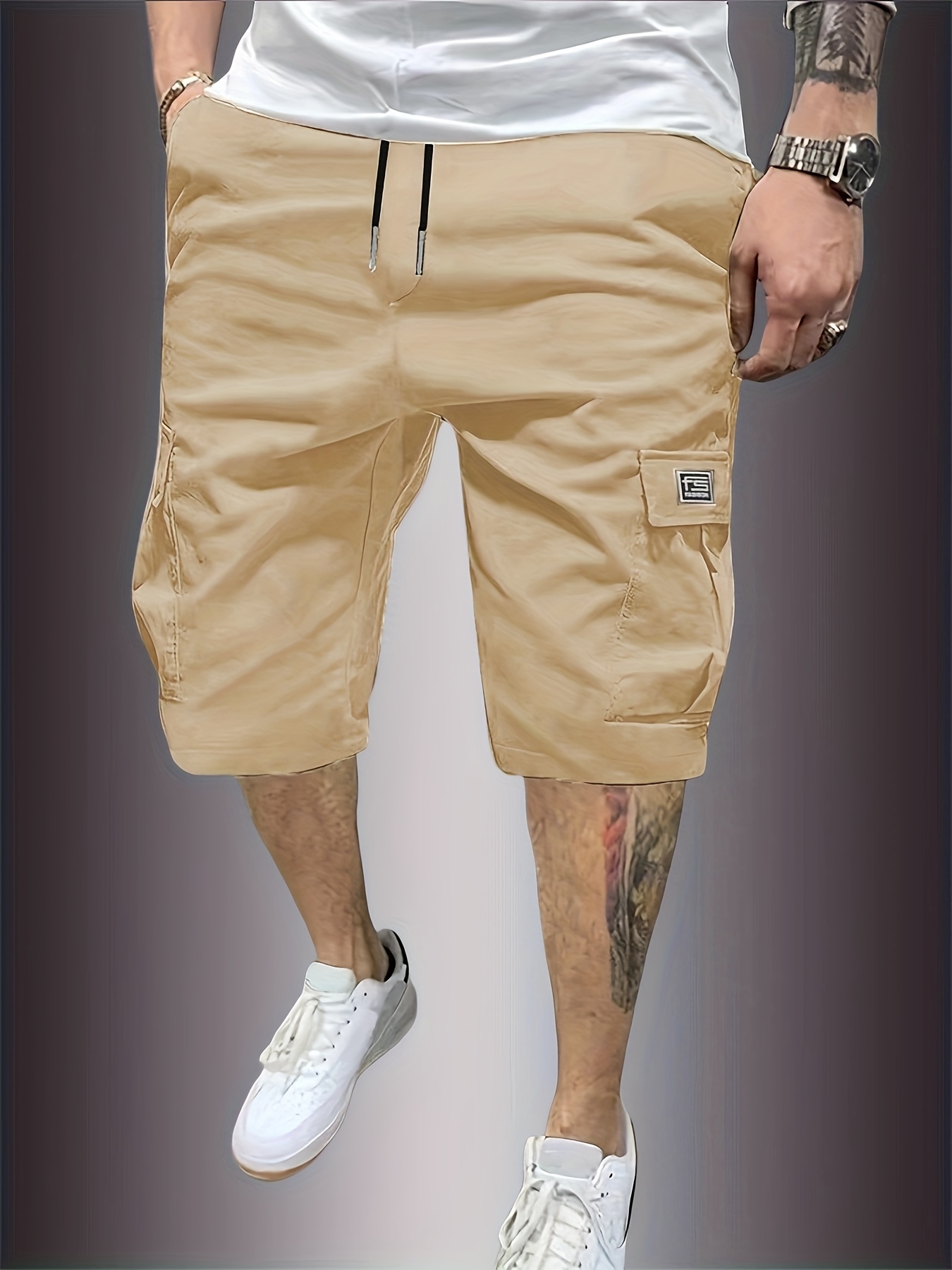 nouveau short de travail cargo transfrontalier pour homme avec plusieurs poches, short de randonnée décontracté et à la mode pour l'extérieur pour homme nouveau short de travail cargo transfrontalier pour homme avec plusieurs poches, short de randonnée décontracté et à la mode pour l'extérieur pour homme