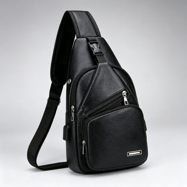 Home sac de poitrine rétro décontracté multifonctionnel pour homme, grande capacité et plusieurs compartiments, convient pour les trajets quotidiens et les voyages, fermeture à glissière, design aux couleurs contrastées, sac bandoulière, sac de loisirs en plein air, choix idéal pour un cadeau