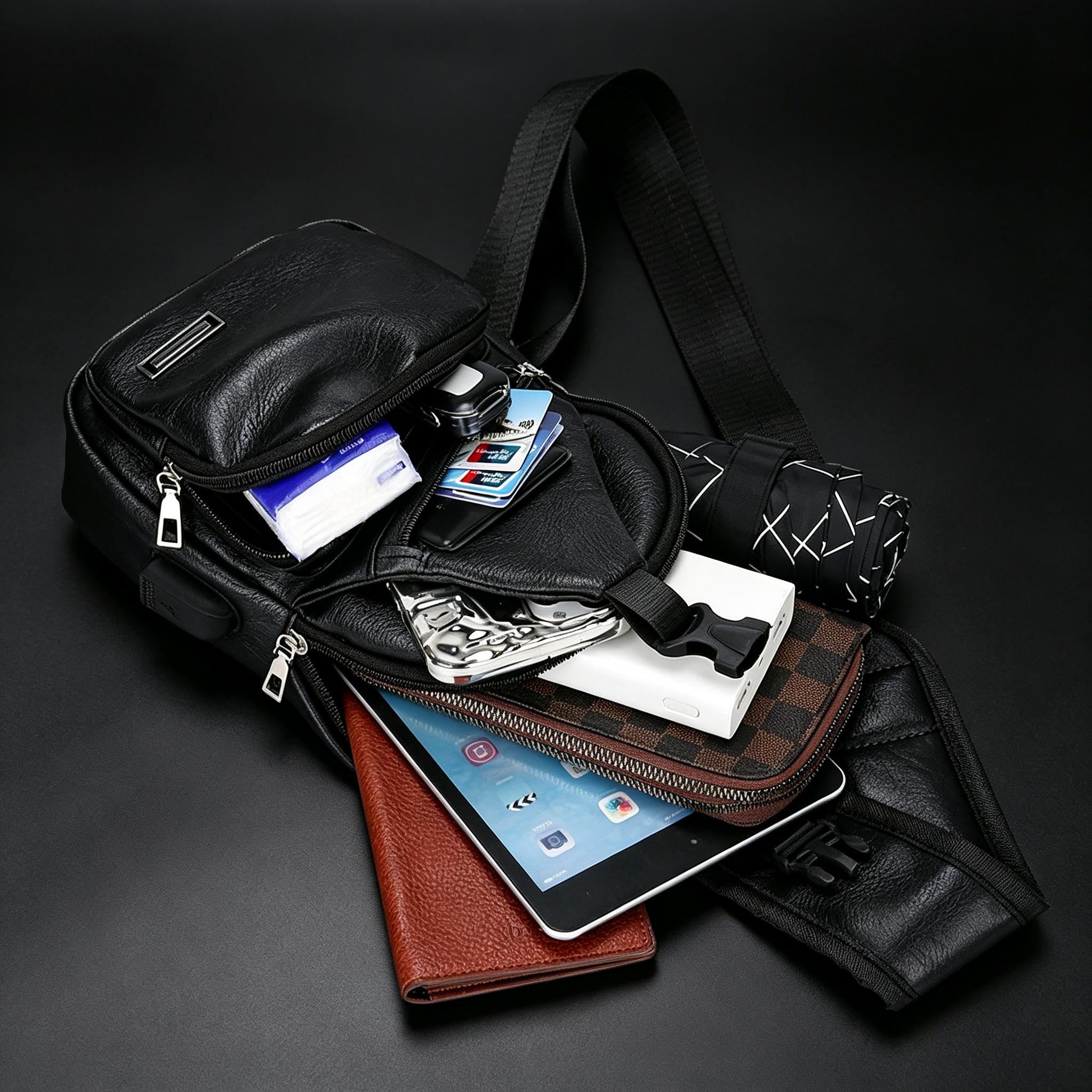 sac de poitrine rétro décontracté multifonctionnel pour homme, grande capacité et plusieurs compartiments, convient pour les trajets quotidiens et les voyages, fermeture à glissière, design aux couleurs contrastées, sac bandoulière, sac de loisirs en plein air, choix idéal pour un cadeau sac de poitrine rétro décontracté multifonctionnel pour homme, grande capacité et plusieurs compartiments, convient pour les trajets quotidiens et les voyages, fermeture à glissière, design aux couleurs contrastées, sac bandoulière, sac de loisirs en plein air, choix idéal pour un cadeau