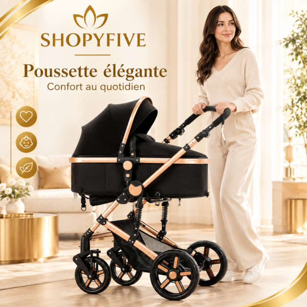 poussette bébé 3 en 1 multifonction