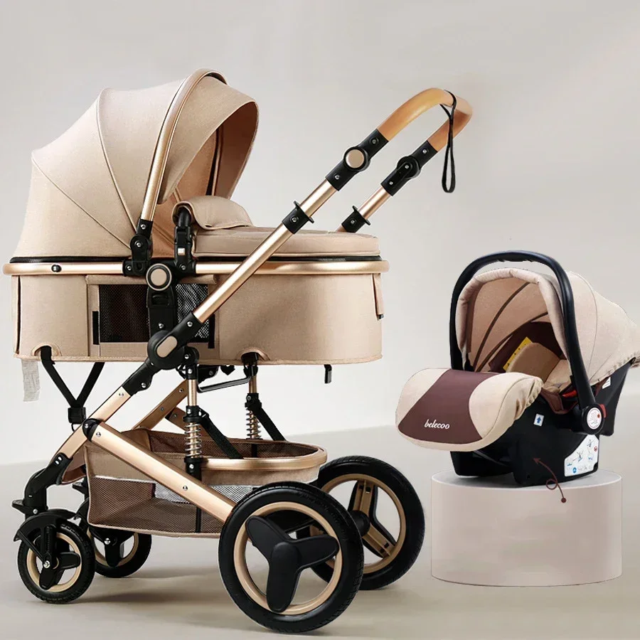 poussette bébé 3 en 1 avec siège auto 530d, panier de couchage amovible, poussette de voyage bidirectionnelle, haute qualité belecoo poussette bébé 3 en 1 avec siège auto 530d, panier de couchage amovible, poussette de voyage bidirectionnelle, haute qualité belecoo