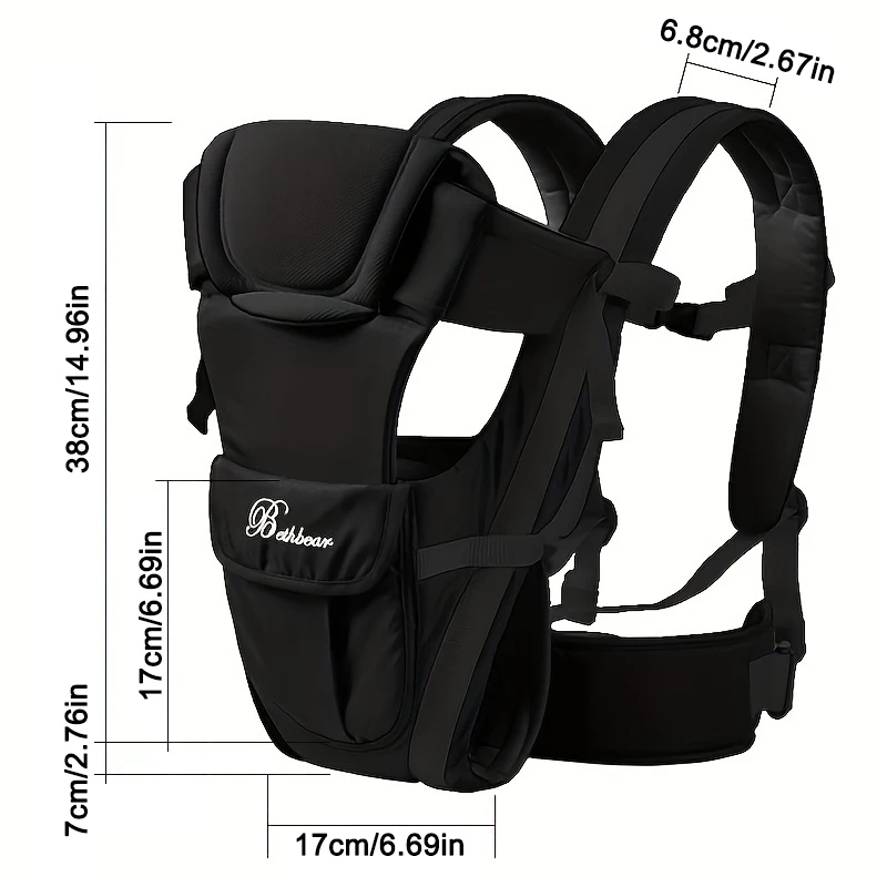 porte bébé, porte sac à dos ergonomique 4 en 1, porte bébé facilement réglable pour nouveau né et tout petit porte bébé, porte sac à dos ergonomique 4 en 1, porte bébé facilement réglable pour nouveau né et tout petit