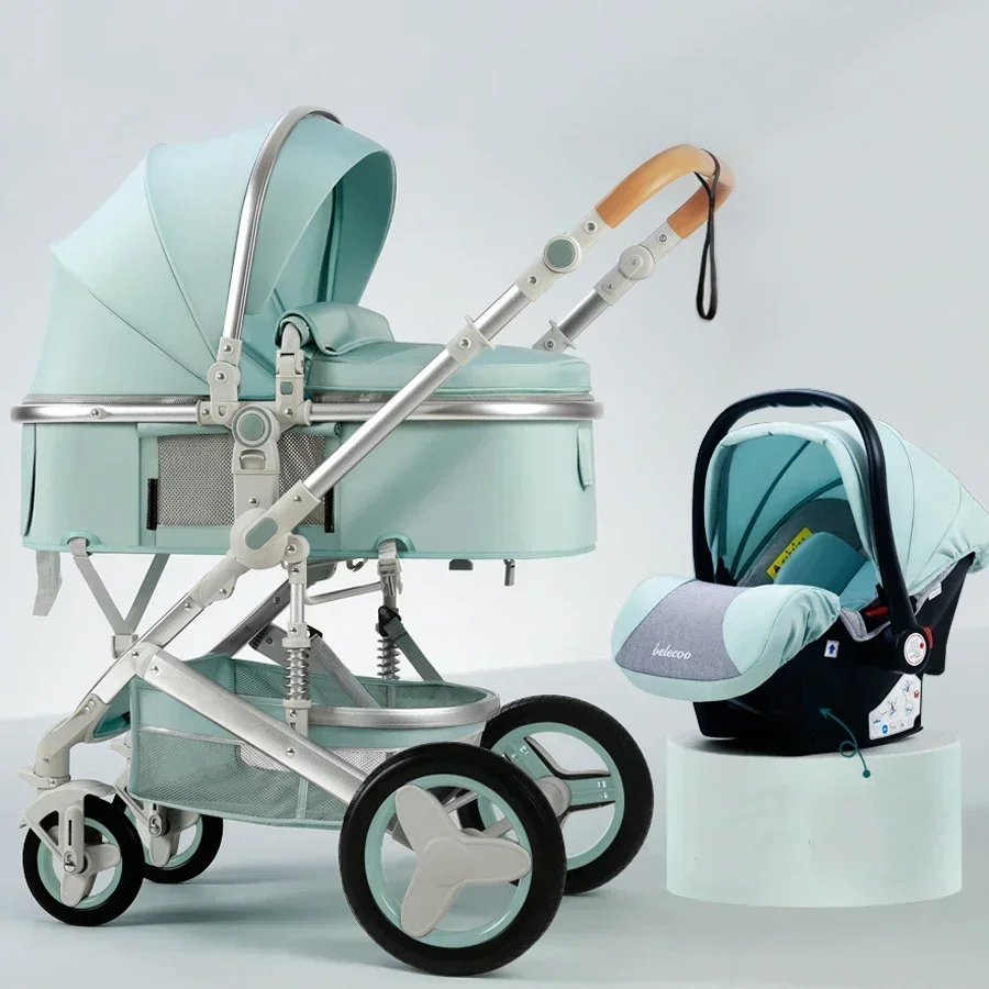 poussette bébé 3 en 1 avec siège auto 530d, panier de couchage amovible, poussette de voyage bidirectionnelle, haute qualité belecoo poussette bébé 3 en 1 avec siège auto 530d, panier de couchage amovible, poussette de voyage bidirectionnelle, haute qualité belecoo