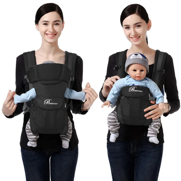 Home porte bébé, porte sac à dos ergonomique 4 en 1, porte bébé facilement réglable pour nouveau né et tout petit
