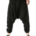 Pantalon Harem Homme Coton Lin