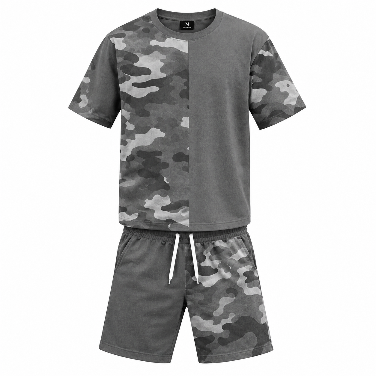 ensemble homme camouflage patchwork gris ensemble homme camouflage patchwork gris