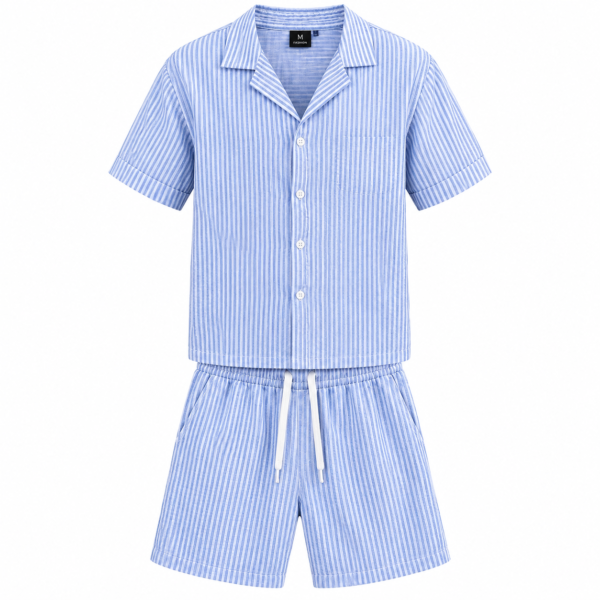 ensemble pyjama homme rayé respirant