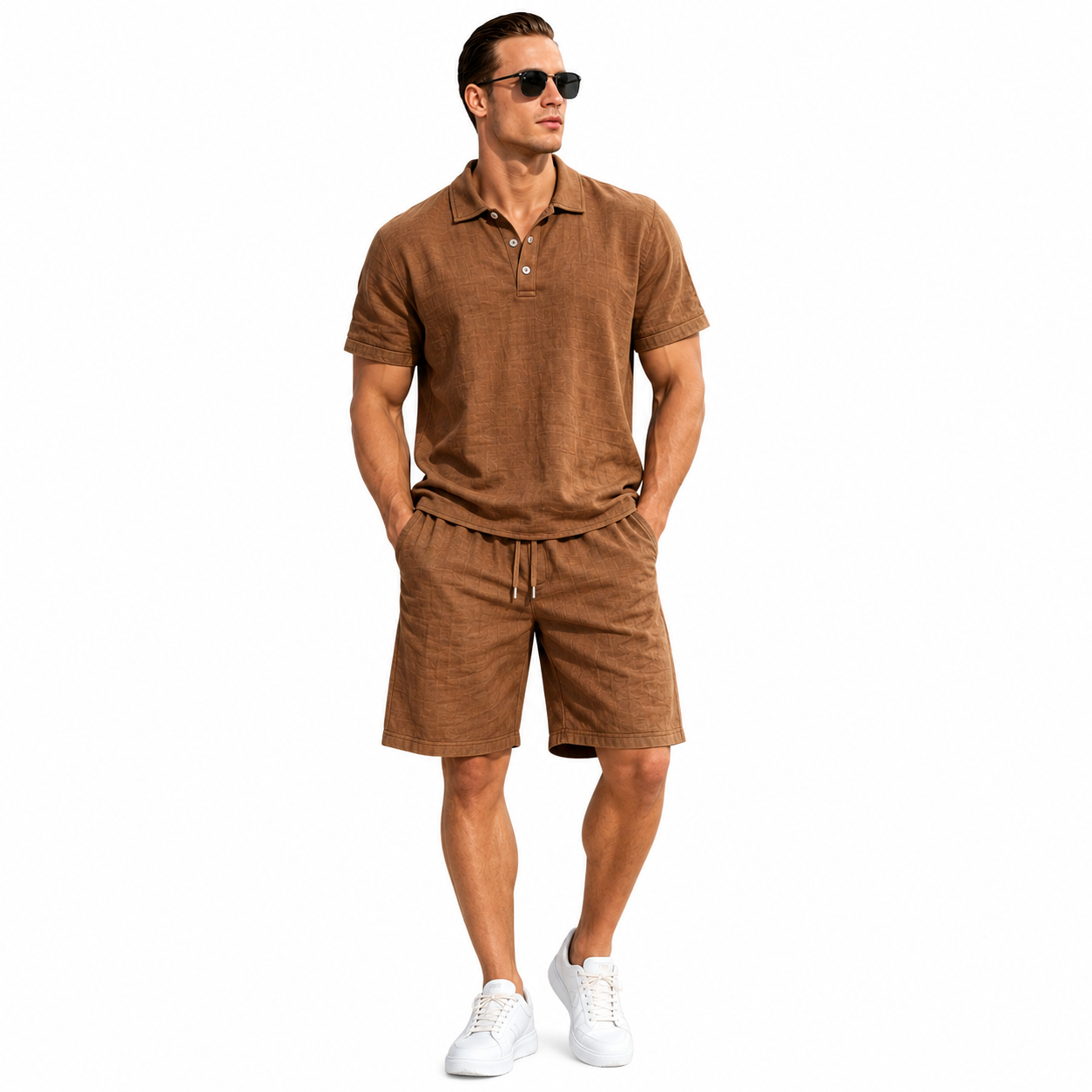 ensemble polo & short en lin homme ensemble polo & short en lin homme