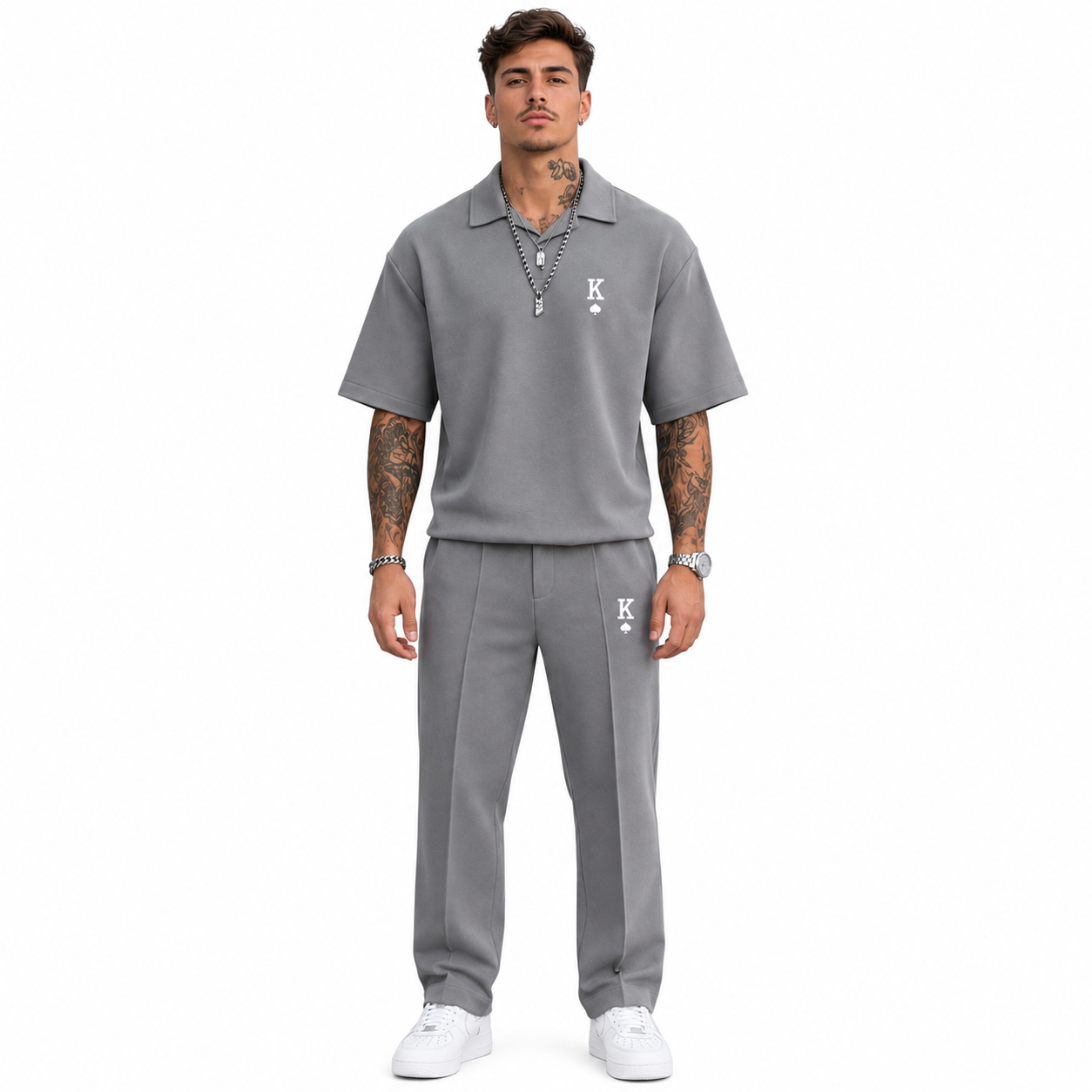 ensemble polo oversize & pantalon slim homme ensemble polo oversize & pantalon slim homme