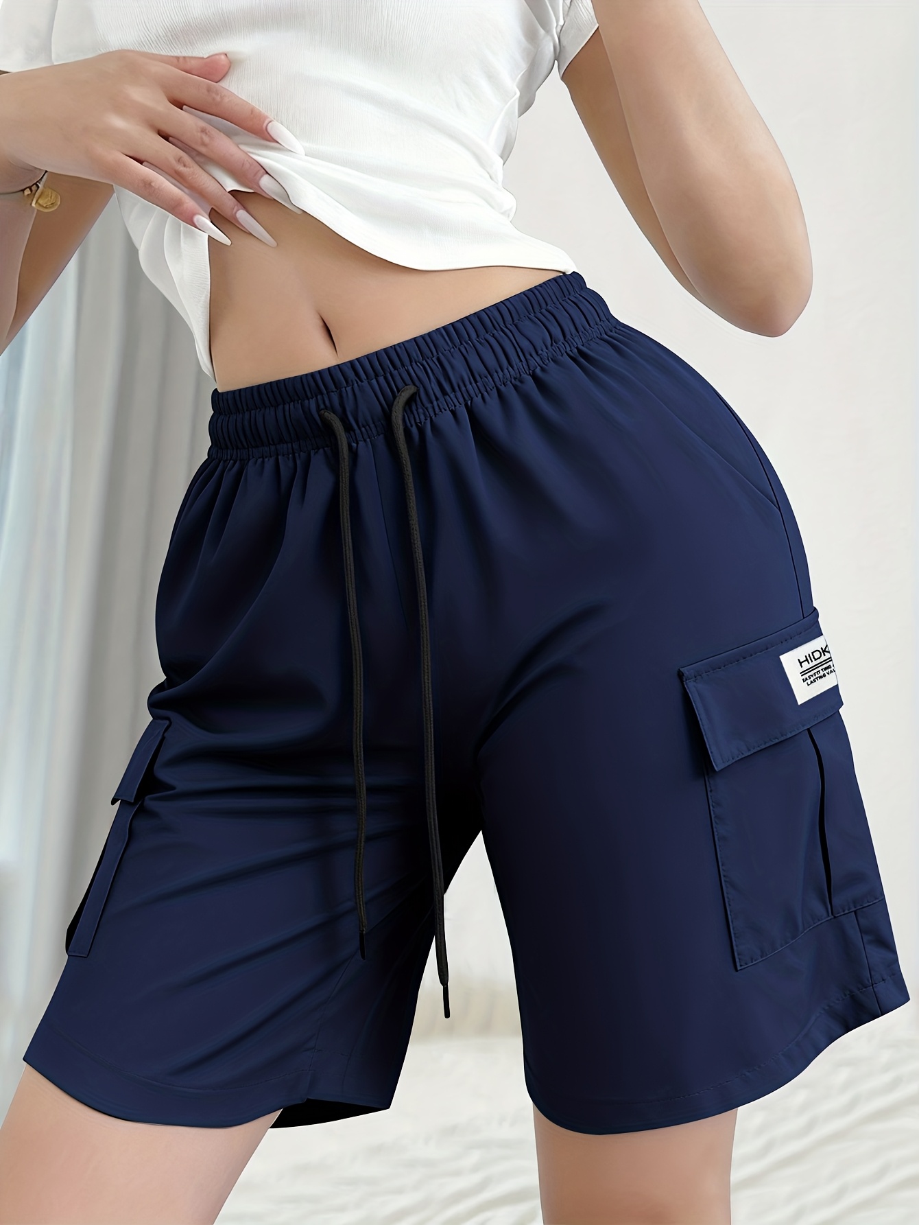 nouveau short de sport d'Été pour femme avec ceinture Élastique et cordon de serrage, pantalon décontracté imprimé, à la mode et respirant, adapté à un usage quotidien et au fitness en plein air nouveau short de sport d'Été pour femme avec ceinture Élastique et cordon de serrage, pantalon décontracté imprimé, à la mode et respirant, adapté à un usage quotidien et au fitness en plein air