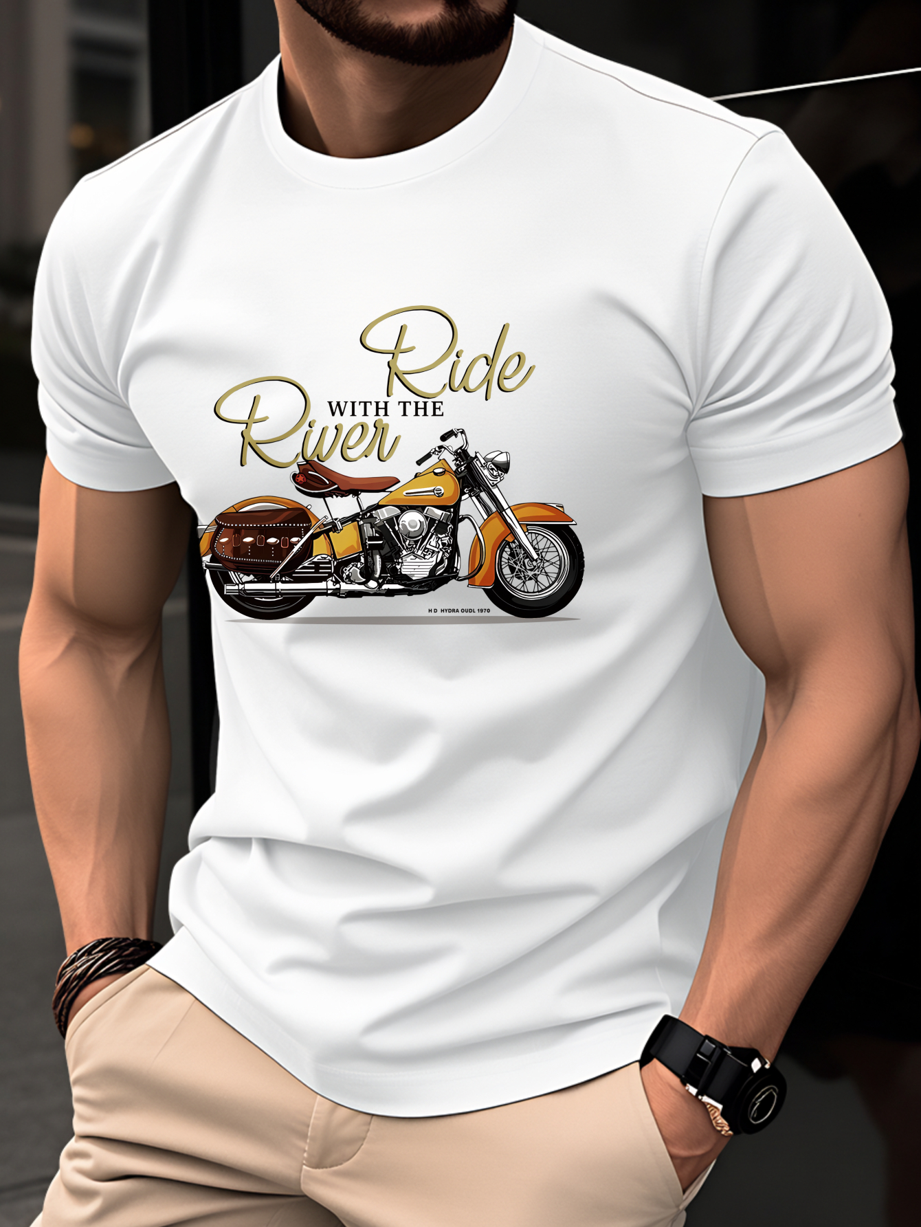 t shirt homme 100% coton, haut léger manches courtes Été, coupe slim tendance col rond, respirant jeunesse décontracté polyvalent vintage imprimé graphique moto anglais, style urbain t shirt homme 100% coton, haut léger manches courtes Été, coupe slim tendance col rond, respirant jeunesse décontracté polyvalent vintage imprimé graphique moto anglais, style urbain