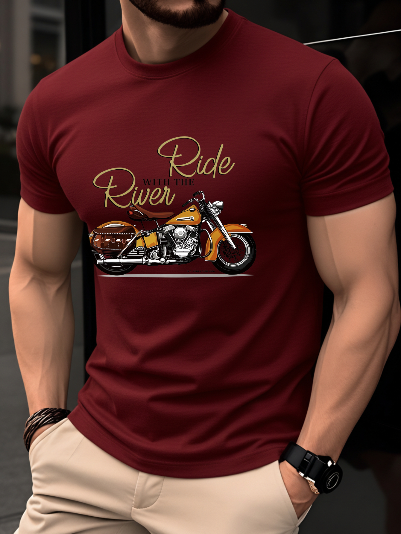 t shirt homme 100% coton, haut léger manches courtes Été, coupe slim tendance col rond, respirant jeunesse décontracté polyvalent vintage imprimé graphique moto anglais, style urbain t shirt homme 100% coton, haut léger manches courtes Été, coupe slim tendance col rond, respirant jeunesse décontracté polyvalent vintage imprimé graphique moto anglais, style urbain