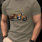 T-Shirt Homme Moto Vintage 100% Coton