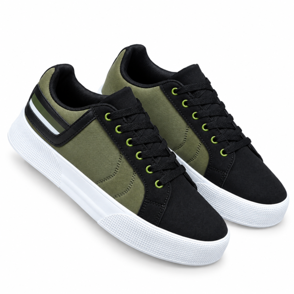 Home baskets homme kaki confort