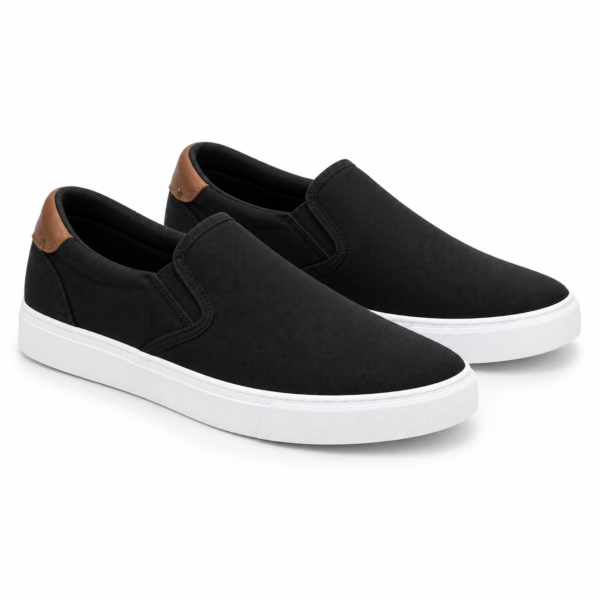 Home mocassins homme toile slip on