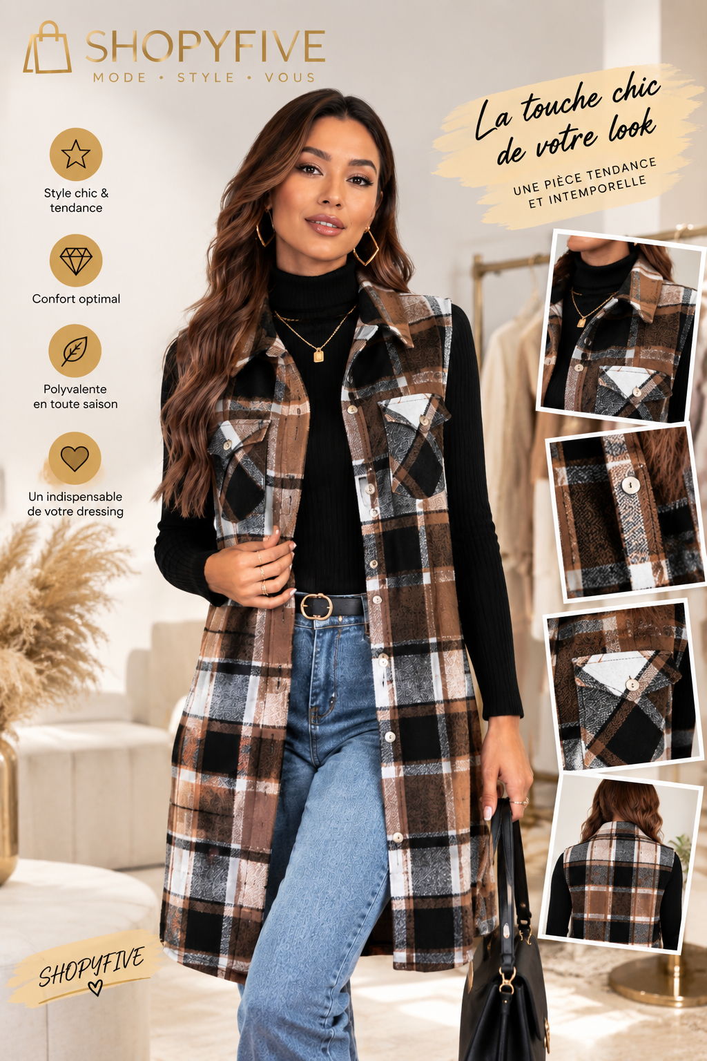 veste sans manches femme à carreaux veste sans manches femme à carreaux