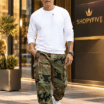 Pantalon Cargo Camouflage Homme