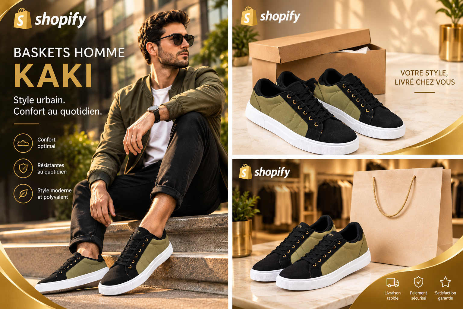 baskets homme kaki confort baskets homme kaki confort