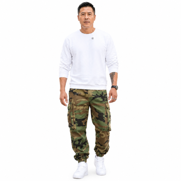 pantalon cargo camouflage homme