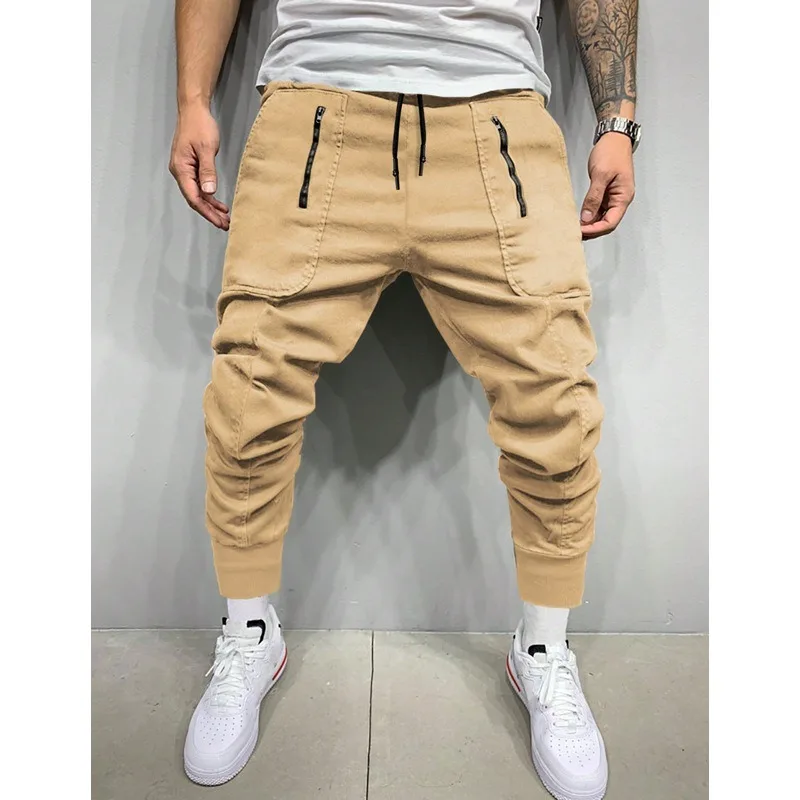 pantalon de dehors décontracté pour homme, leggings solides avec poches et fermeture Éclair, streetwear, 3 couleurs, nouvelle collection Été 2024 pantalon de dehors décontracté pour homme, leggings solides avec poches et fermeture Éclair, streetwear, 3 couleurs, nouvelle collection Été 2024