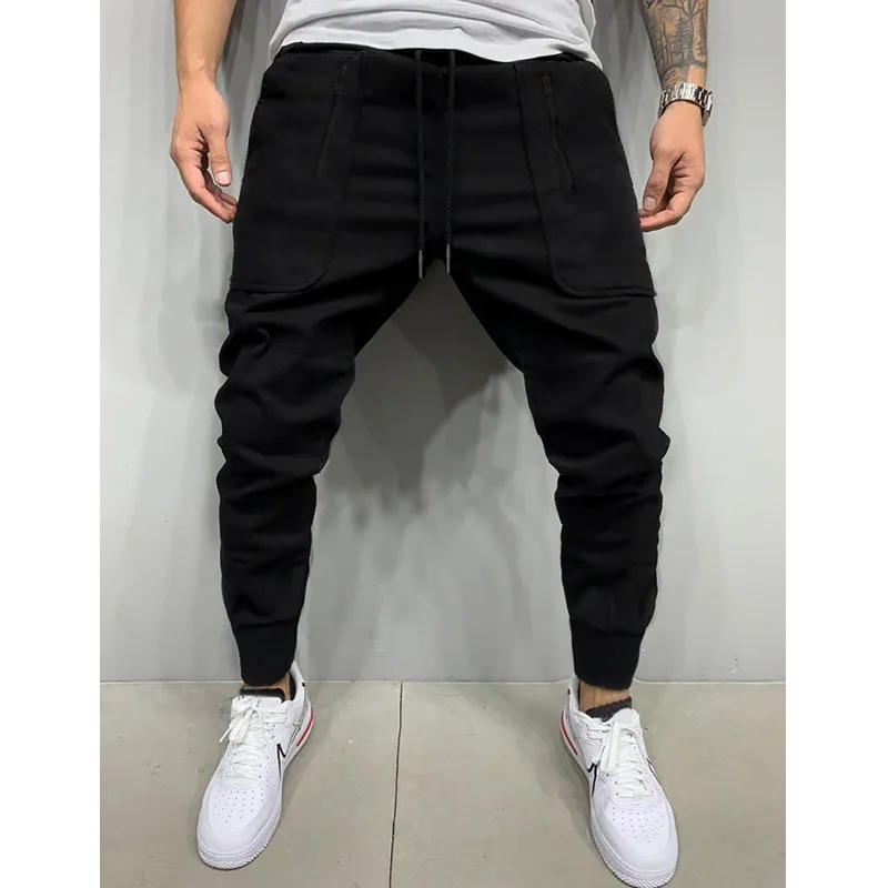 pantalon de dehors décontracté pour homme, leggings solides avec poches et fermeture Éclair, streetwear, 3 couleurs, nouvelle collection Été 2024 pantalon de dehors décontracté pour homme, leggings solides avec poches et fermeture Éclair, streetwear, 3 couleurs, nouvelle collection Été 2024