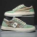Baskets en Toile Motif Aztèque Homme