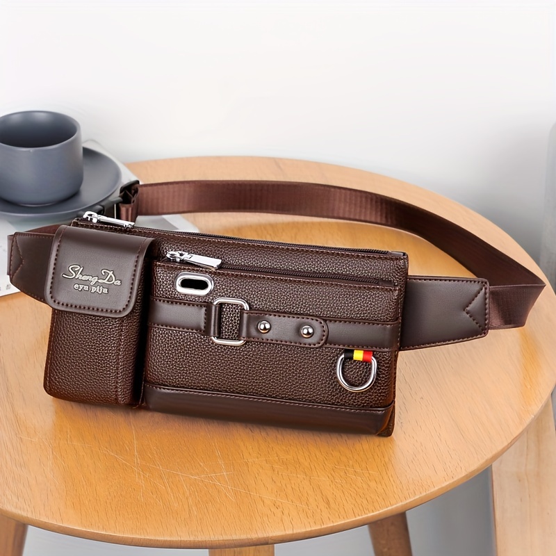sac banane décontracté tendance pour l'extérieur, sac de poitrine multifonctionnel pour homme, idéal pour la course et les chantiers, sac bandoulière durable à une Épaule sac banane décontracté tendance pour l'extérieur, sac de poitrine multifonctionnel pour homme, idéal pour la course et les chantiers, sac bandoulière durable à une Épaule