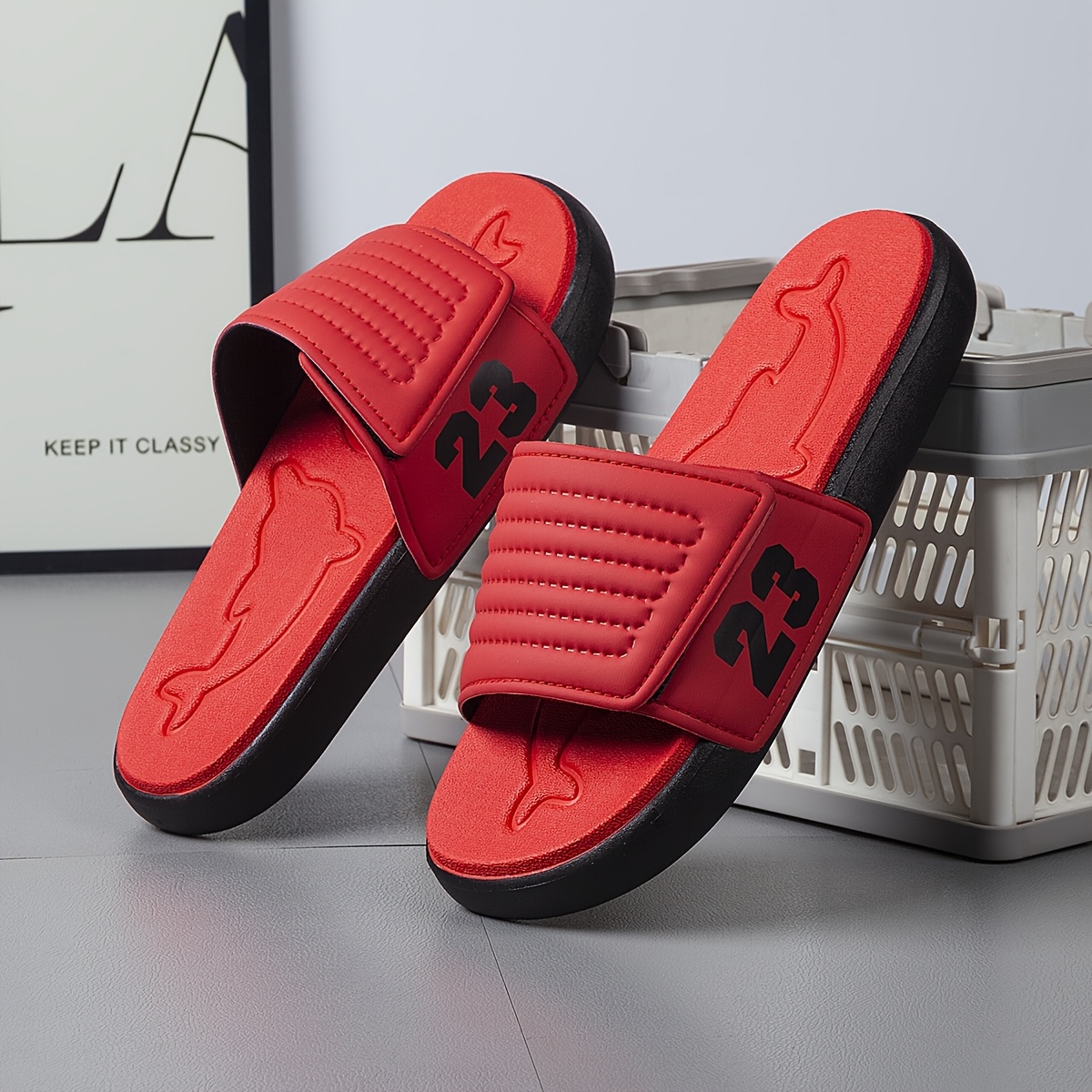 chaussons de sport d'été d'extérieur pour homme, sandales de d'intérieur à semelle souple, claquettes à une sangle grande taille pour homme chaussons de sport d'été d'extérieur pour homme, sandales de d'intérieur à semelle souple, claquettes à une sangle grande taille pour homme