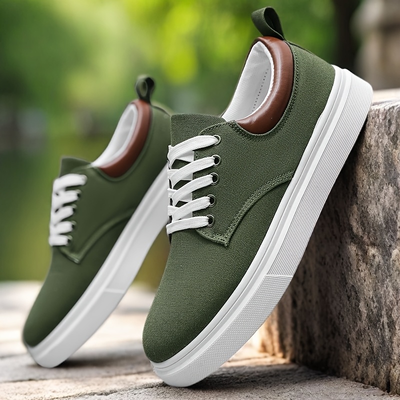 chaussures décontractées en toile pour hommes, chaussures de skate tendance et polyvalentes, baskets de sport basses élégantes chaussures décontractées en toile pour hommes, chaussures de skate tendance et polyvalentes, baskets de sport basses élégantes