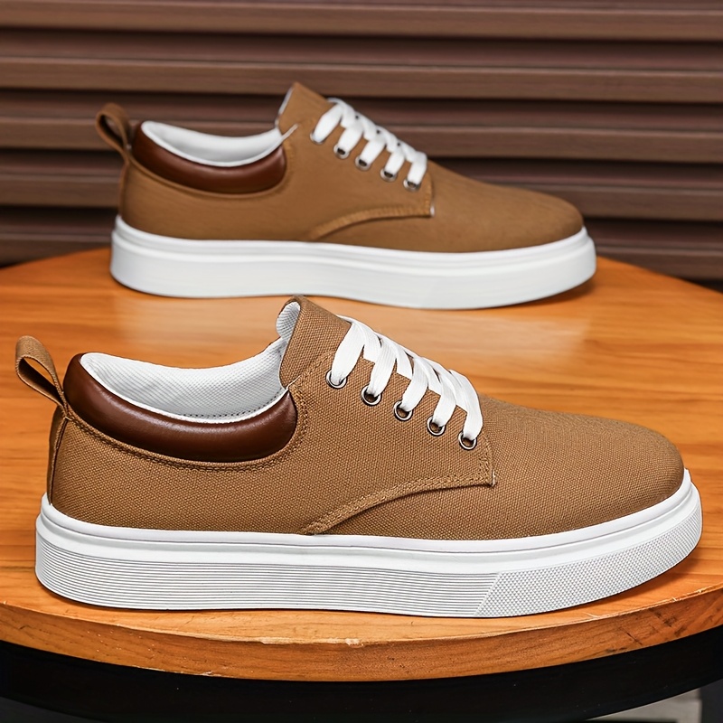 chaussures décontractées en toile pour hommes, chaussures de skate tendance et polyvalentes, baskets de sport basses élégantes chaussures décontractées en toile pour hommes, chaussures de skate tendance et polyvalentes, baskets de sport basses élégantes