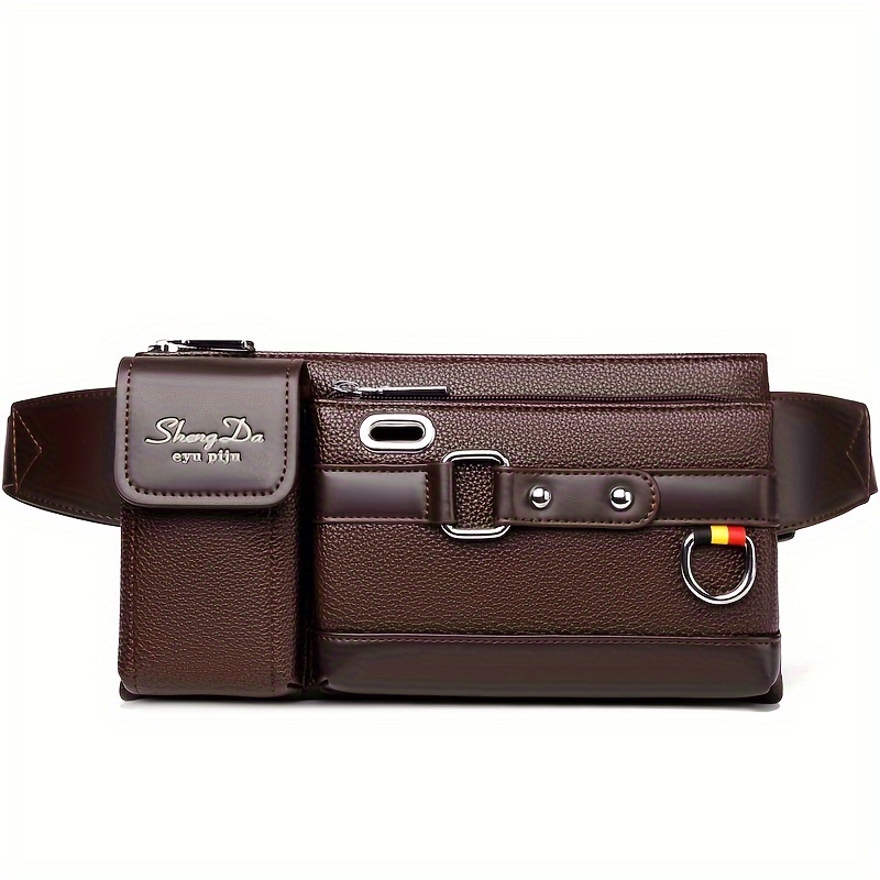 sac banane décontracté tendance pour l'extérieur, sac de poitrine multifonctionnel pour homme, idéal pour la course et les chantiers, sac bandoulière durable à une Épaule sac banane décontracté tendance pour l'extérieur, sac de poitrine multifonctionnel pour homme, idéal pour la course et les chantiers, sac bandoulière durable à une Épaule